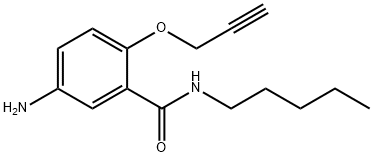 Benzamide, 5-amino-N-pentyl-2-(2-propynyloxy)- 结构式