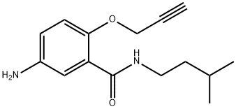 5-Amino-N-isopentyl-2-(2-propynyloxy)benzamide 结构式