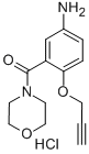 Morpholine, 4-(5-amino-2-(2-propynyloxy)benzoyl)-, hydrochloride 结构式