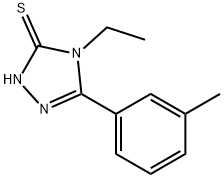 4-乙基-5-M-甲苯基-4H-[1,2,4]三唑-3-硫醇 结构式