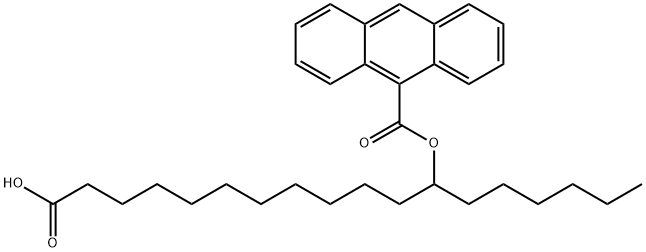 (+-)-12-(9-ANTHROYLOXY)STEARIC ACID 结构式