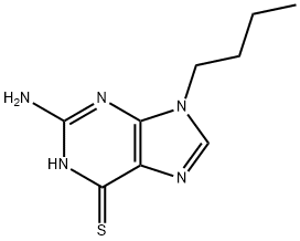 9-(n-butyl)-6-thioguanine 结构式