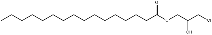 RAC-十五烷酸-2-羟基-3-氯丙酯 结构式