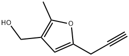 2-Methyl-5-(2-propynyl)-3-(hydroxymethyl)furan 结构式