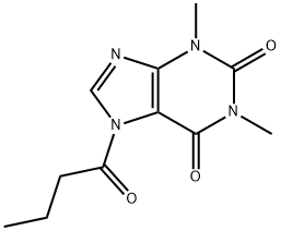 Theophylline,  7-butyryl-  (7CI,8CI) 结构式