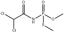 O,S-Dimethyl dichloroacetylphosphoramidothioate 结构式