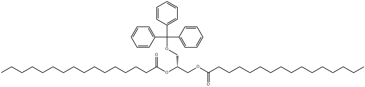 [R,(-)]-1-O,2-O-Dipalmitoyl-3-O-trityl-D-glycerol 结构式