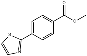 4-噻唑-2-苯甲酸甲酯 结构式