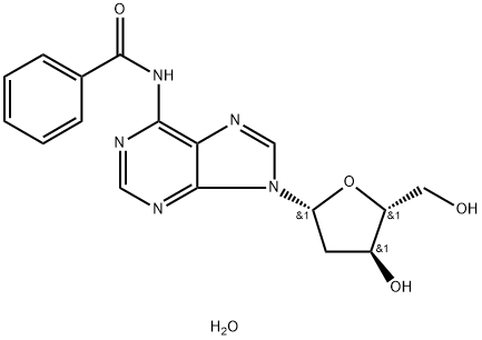 N6-苯甲酰基-2'-脱氧腺苷 结构式