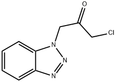1-苯并三唑-1-基-3-氯丙-2-酮 结构式