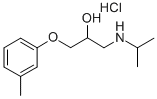 2-羟基-3-(3-甲基苯氧基)丙基](丙-2-基)胺盐酸盐 结构式