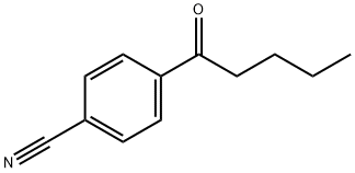 4-戊酰氯苯甲腈 结构式
