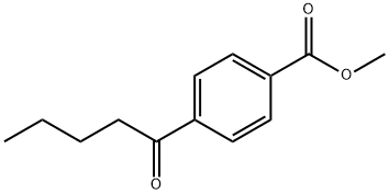 4-戊酰氯苯甲酸甲酯 结构式