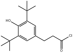 3,5-双(叔丁基)-4-羟基苯丙酰氯 结构式