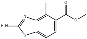 5-Benzothiazolecarboxylicacid,2-amino-4-methyl-,methylester(9CI) 结构式