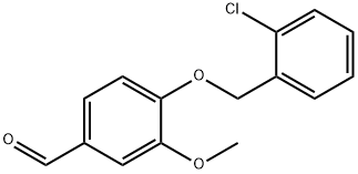4-(2-氯苄基)氧基-3-甲氧基-苯甲醛 结构式