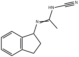Ethanimidamide, N-cyano-N-(2,3-dihydro-1H-inden-1-yl)- (9CI) 结构式