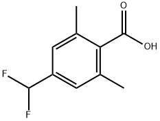 BENZOIC ACID, 4-(DIFLUOROMETHYL)-2,6-DIMETHYL- 结构式