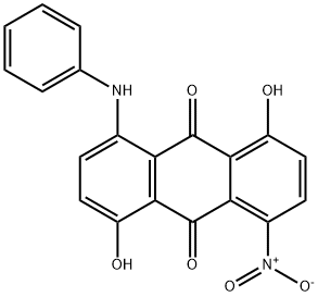 1,5-dihydroxy-4-nitro-8-(phenylamino)anthraquinone 结构式