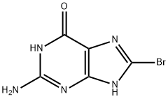 8-溴鸟嘌呤 结构式