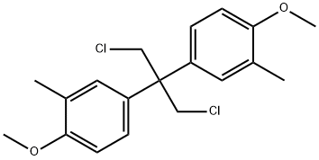 4-[1,3-dichloro-2-(4-methoxy-3-methyl-phenyl)propan-2-yl]-1-methoxy-2-methyl-benzene 结构式