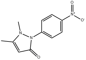 2,3-dimethyl-1-(4-nitrophenyl)-3-pyrazolin-5-one 结构式