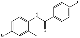 N-(4-溴-2-甲基苯)-4-氟苯甲酰胺 结构式