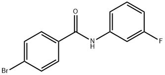 4-溴-N-(3-氯苯基)苯甲酰胺 结构式