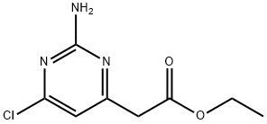 ETHYL 2-(2-AMINO-6-CHLOROPYRIMIDIN-4-YL)ACETATE 结构式