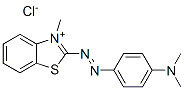 2-[[4-(dimethylamino)phenyl]azo]-3-methylbenzothiazolium chloride  结构式