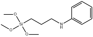 N-苯基-3-氨基丙基三甲氧基硅烷 结构式