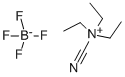 N-CYANO-N,N,N-TRIETHYLAMMONIUMTETRAFLUOR OBORATE 结构式