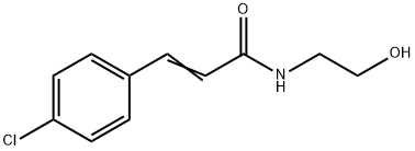 3-(4-Chlorophenyl)-N-(2-hydroxyethyl)propenamide 结构式