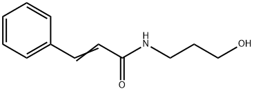 N-(3-Hydroxypropyl)-3-phenylpropenamide 结构式