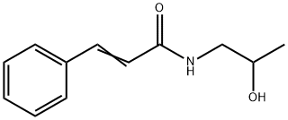 N-(2-Hydroxypropyl)-3-phenylpropenamide 结构式