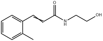 N-(2-Hydroxyethyl)-3-(2-methylphenyl)propenamide 结构式