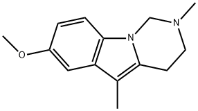 7-Methoxy-2,5-dimethyl-1,2,3,4-tetrahydropyrimido[1,6-a]indole 结构式