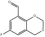 6-氟-4H-1,3-苯并二恶烷-8-甲醛 结构式