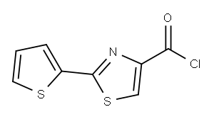 2-(2-噻吩基)-1,3-噻唑-4-羰酰氯 结构式