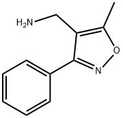 (5-甲基-3-苯基-4-异恶唑)甲胺 结构式