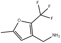 甲基-2-三氟甲基-3-呋喃甲胺 结构式