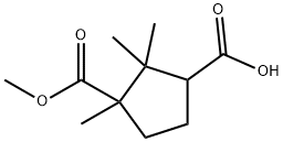 三甲基一环戊烷-1,3-二甲酸-1-甲酯 结构式