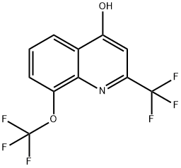 4-羟基-8-(三氟甲氧基)-2-(三氟甲基)喹啉 结构式