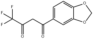 1-(1,3-苯并二氧杂环戊烯-5-基)-4,4,4-三氟丁烷-1,3-二酮 结构式