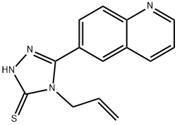 4-(ALLYL)-5-(QUINOL-6-YL)-1,2,4-TRIAZOLE-3-THIOL 结构式