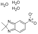2,2-二甲基-5-硝基-2H-苯并咪唑三水合物 结构式