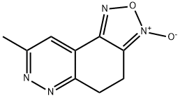 8,9-DIHYDRO-3-METHYL-1,2,5-OXADIAZOLO[3,4-F]CINNOLINE-7-OXIDE 结构式