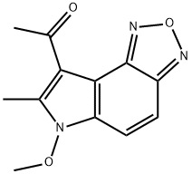 1-(6-METHOXY-7-METHYL-6H-[1,2,5]OXADIAZOLO[3,4-E]INDOL-8-YL)ETHAN-1-ONE