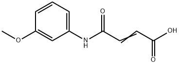 (2E)-4-[(3-甲氧苯基)氨基]-4-氧代丁-2-烯酸 结构式