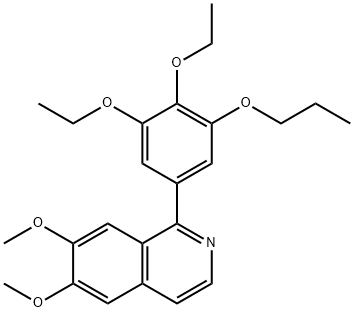 6,7-二甲氧基-1-(3,4,5-三乙氧基苯基)喹啉 结构式